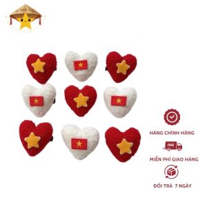 Kẹp Tóc Trái Tim Cờ Đỏ Sao Vàng – Lan Tỏa Tình Yêu Nước, Tô Điểm Vẻ Đẹp Việt  Mô tả sản phẩm: