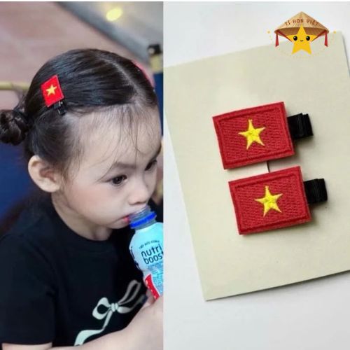 Kẹp tóc lá cờ tổ quốc