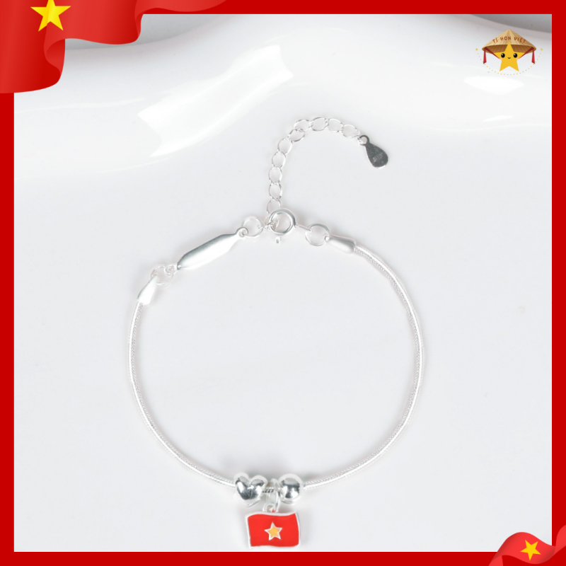 Vòng tay bạc mix charm