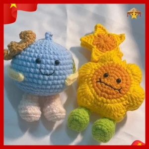 Móc khoá len đôi handmade nhỏ gọn và tinh tế